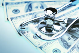 How is total healthcare cost calculated?