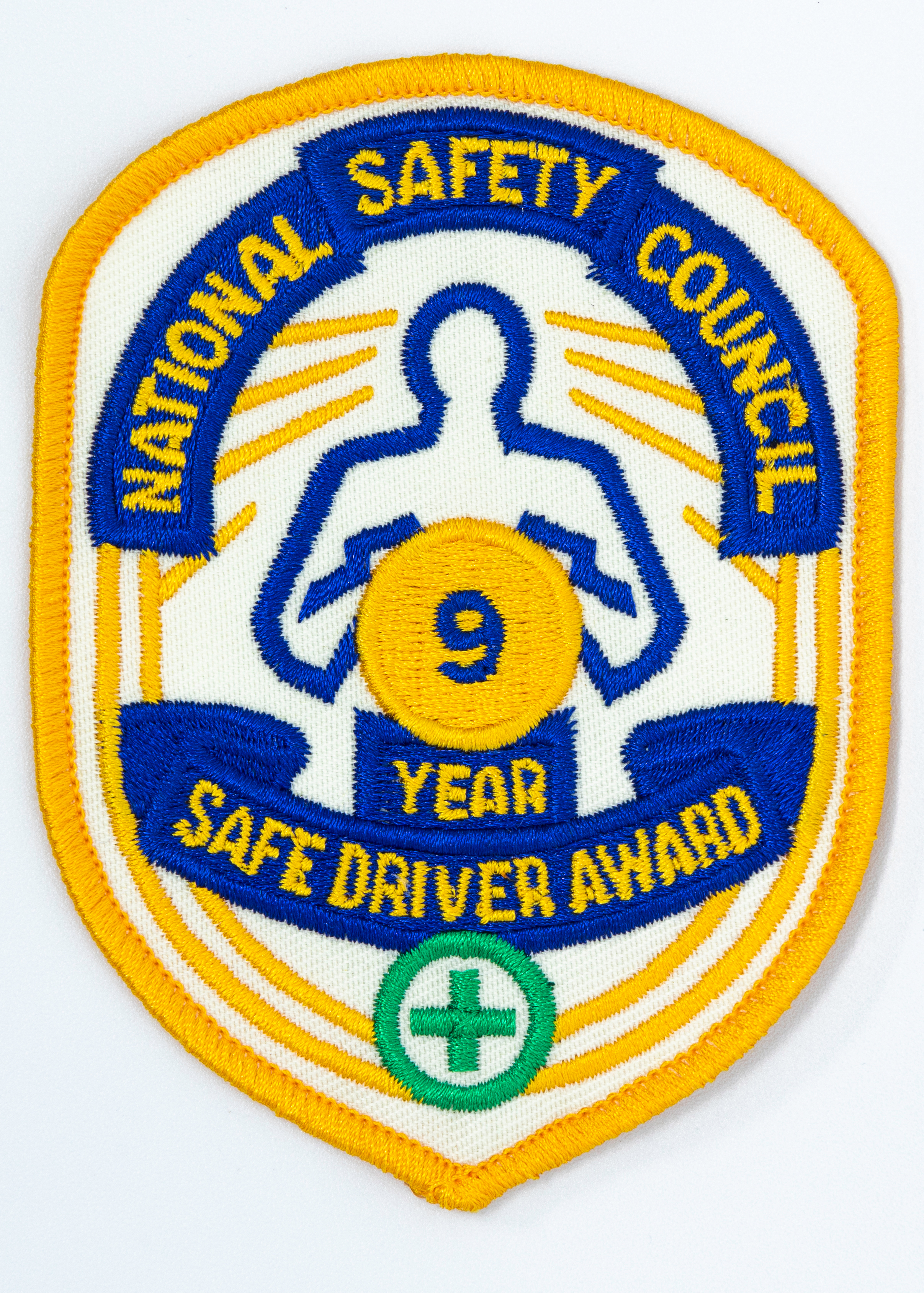 Safe Driver Award Arm Patch 9 Yr