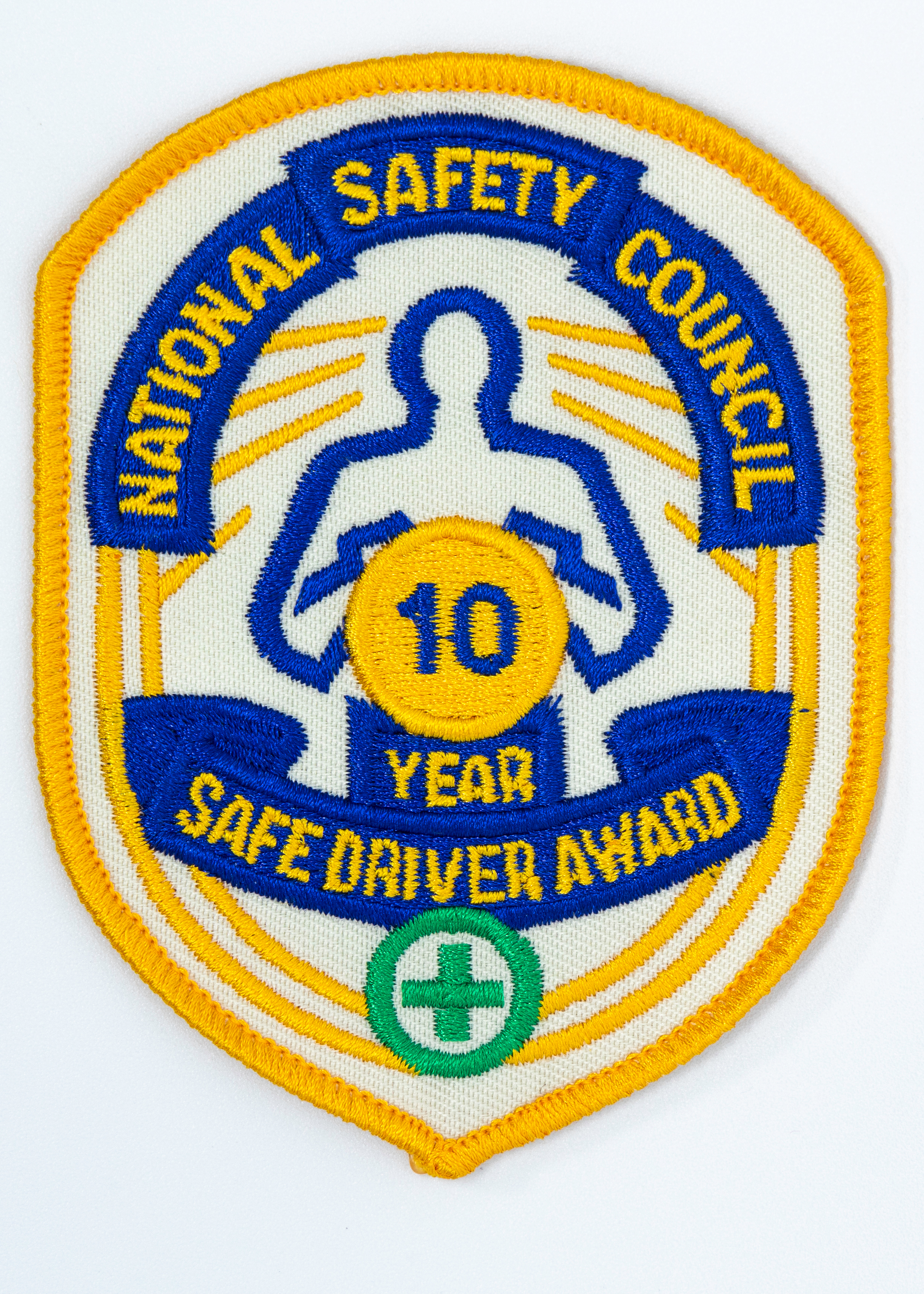 Safe Driver Award Arm Patch 10 Yr