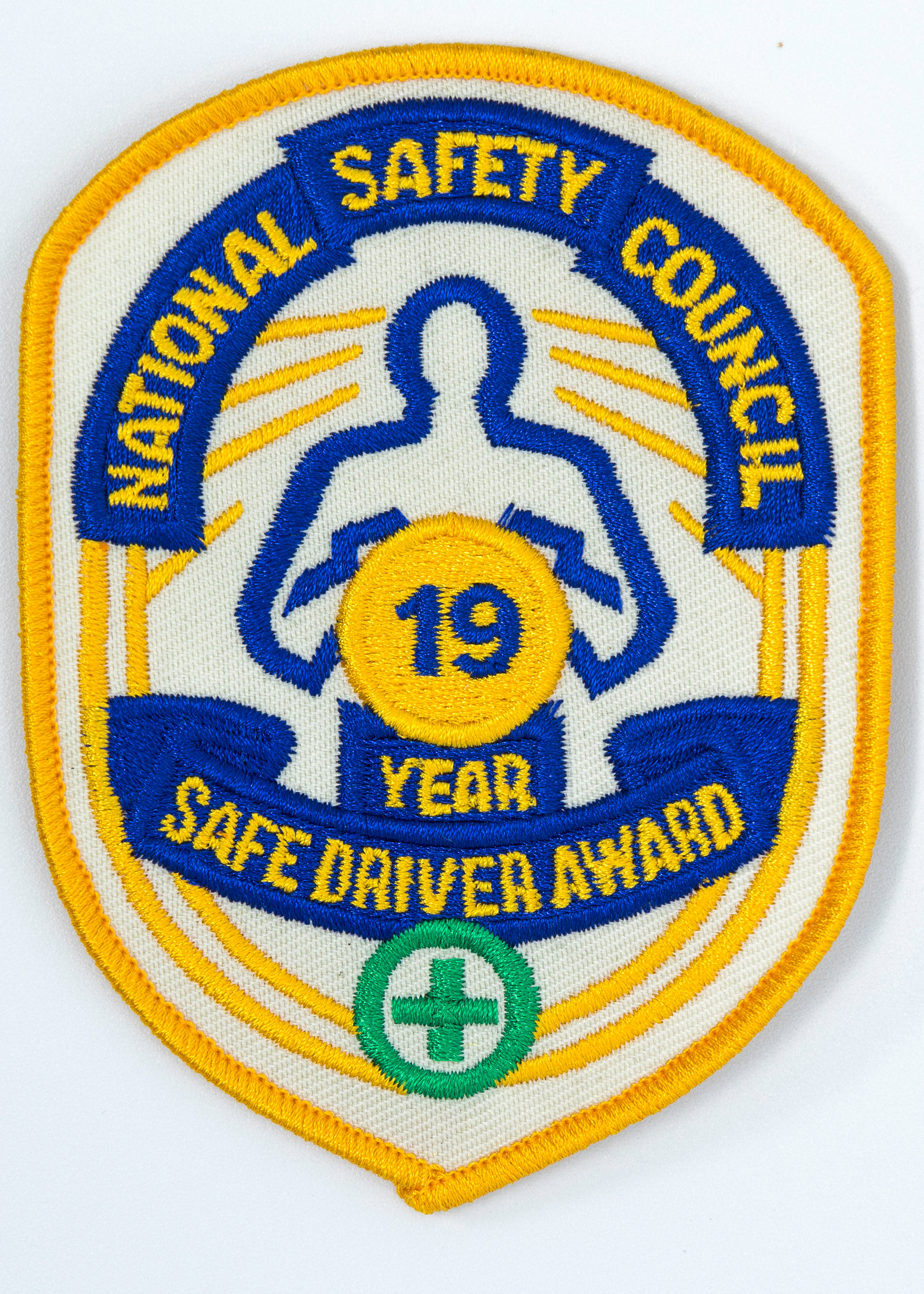 Safe Driver Award Arm Patch 19 Yr