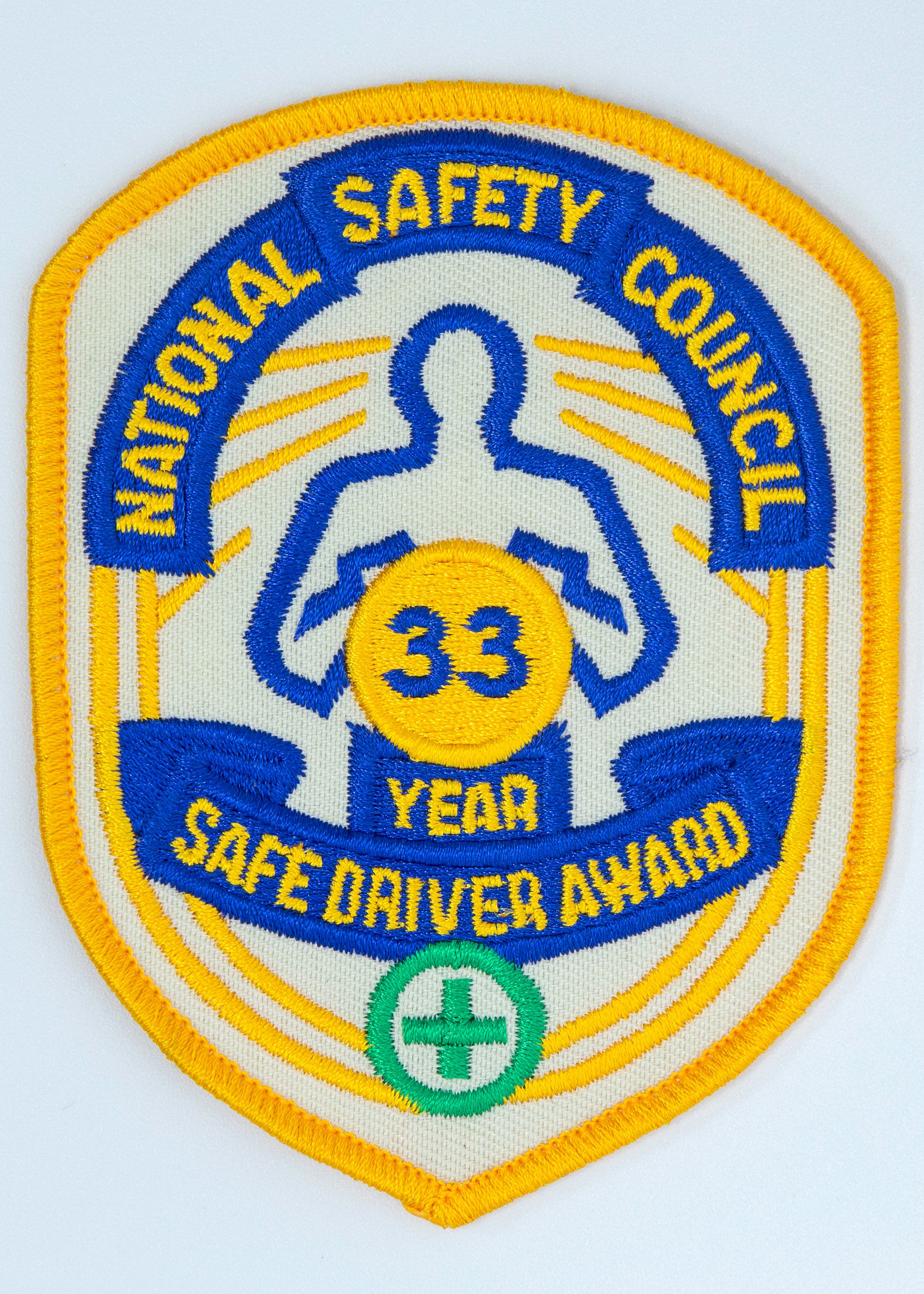 Safe Driver Award Arm Patch 33 Yr