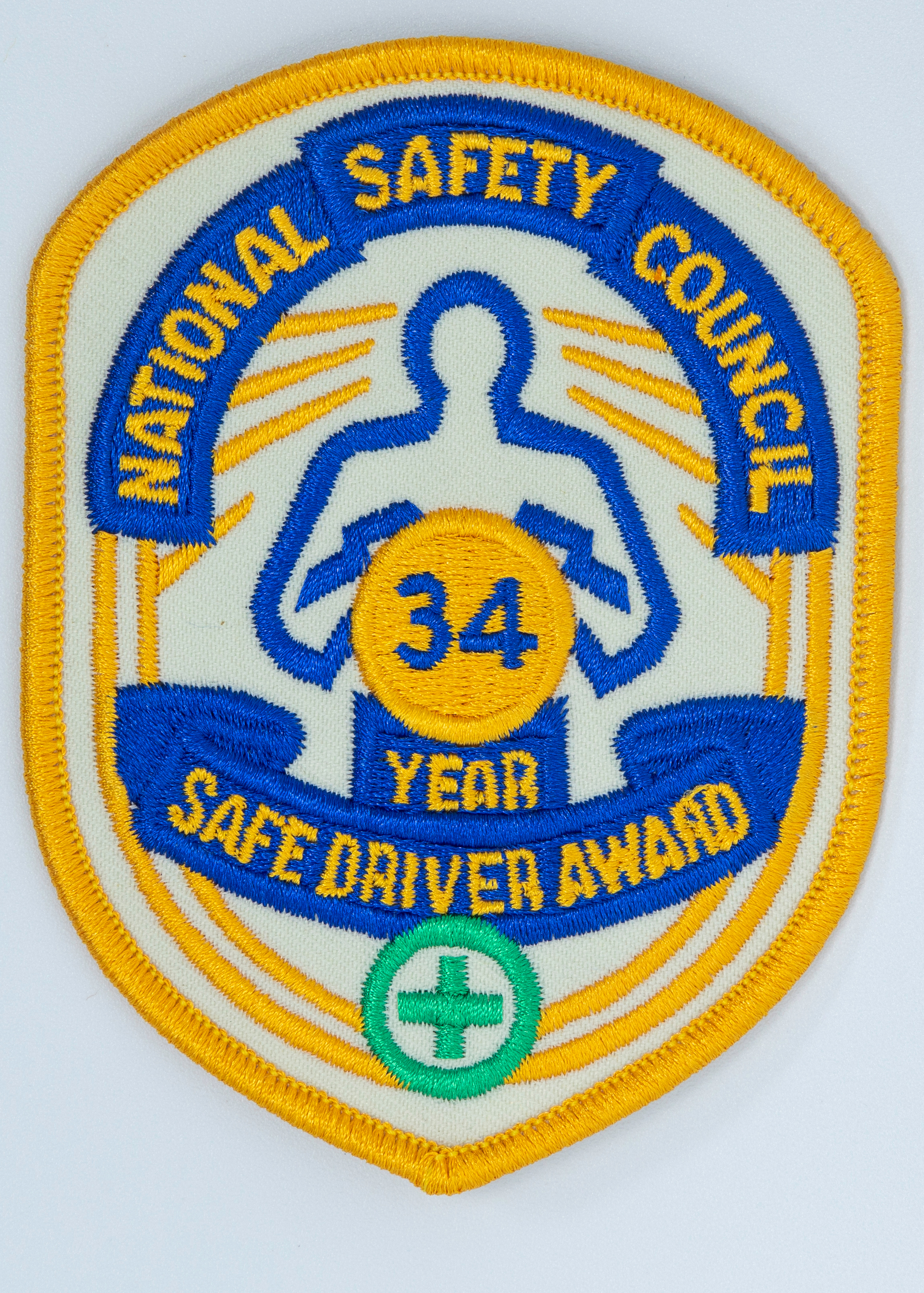 Safe Driver Award Arm Patch 34 Yr