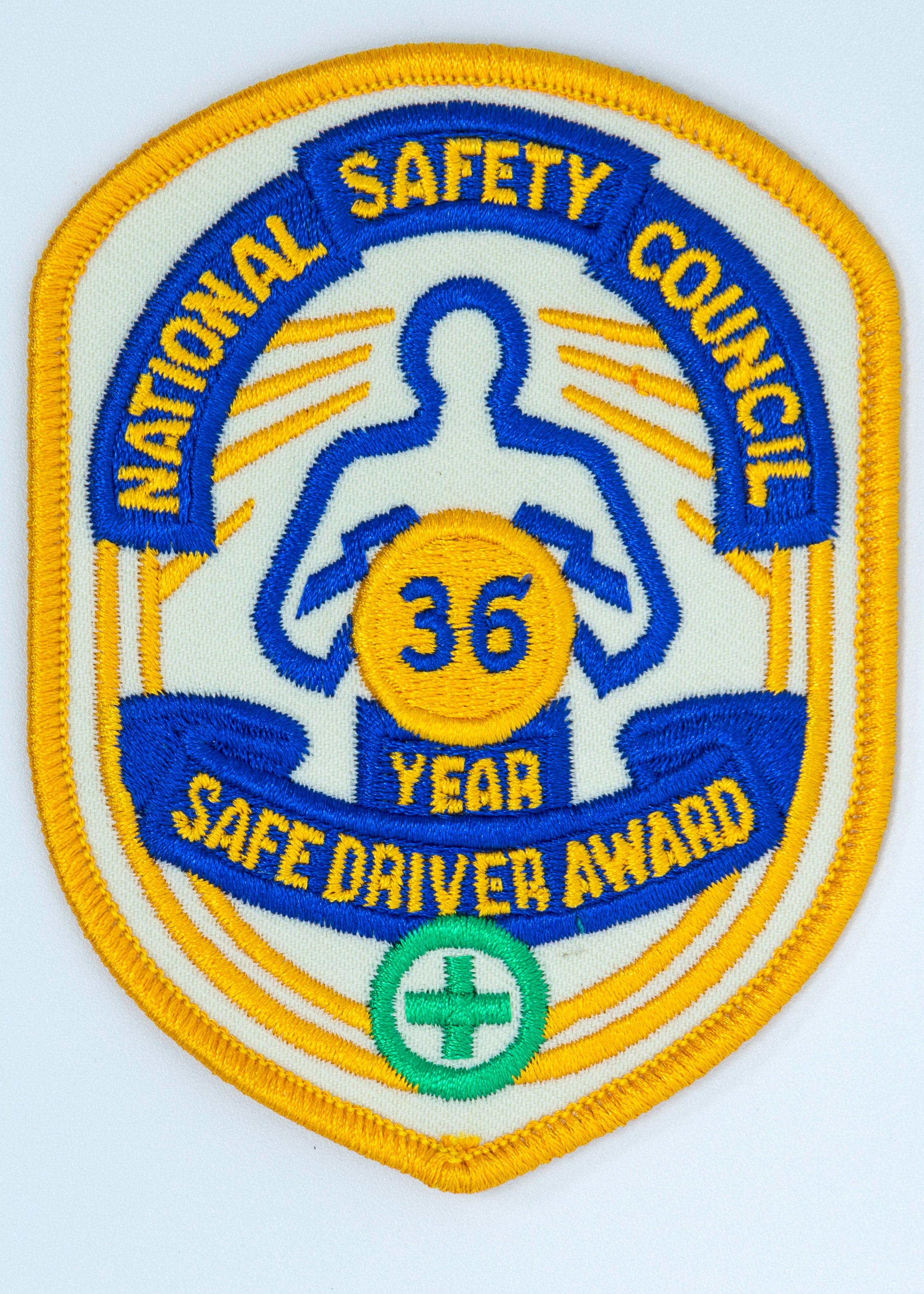 Safe Driver Award Arm Patch 36 Yr