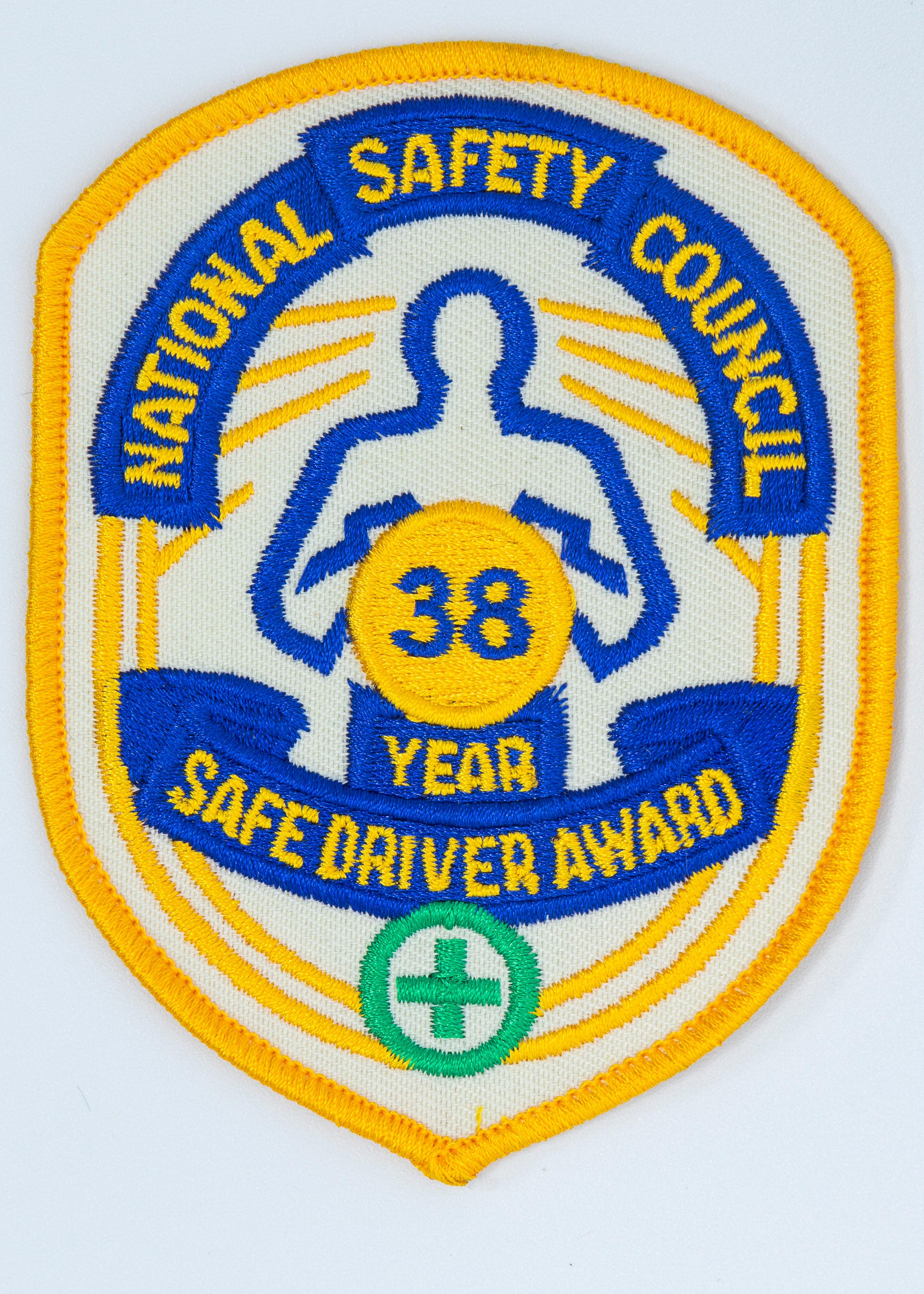 Safe Driver Award Arm Patch 38 Yr