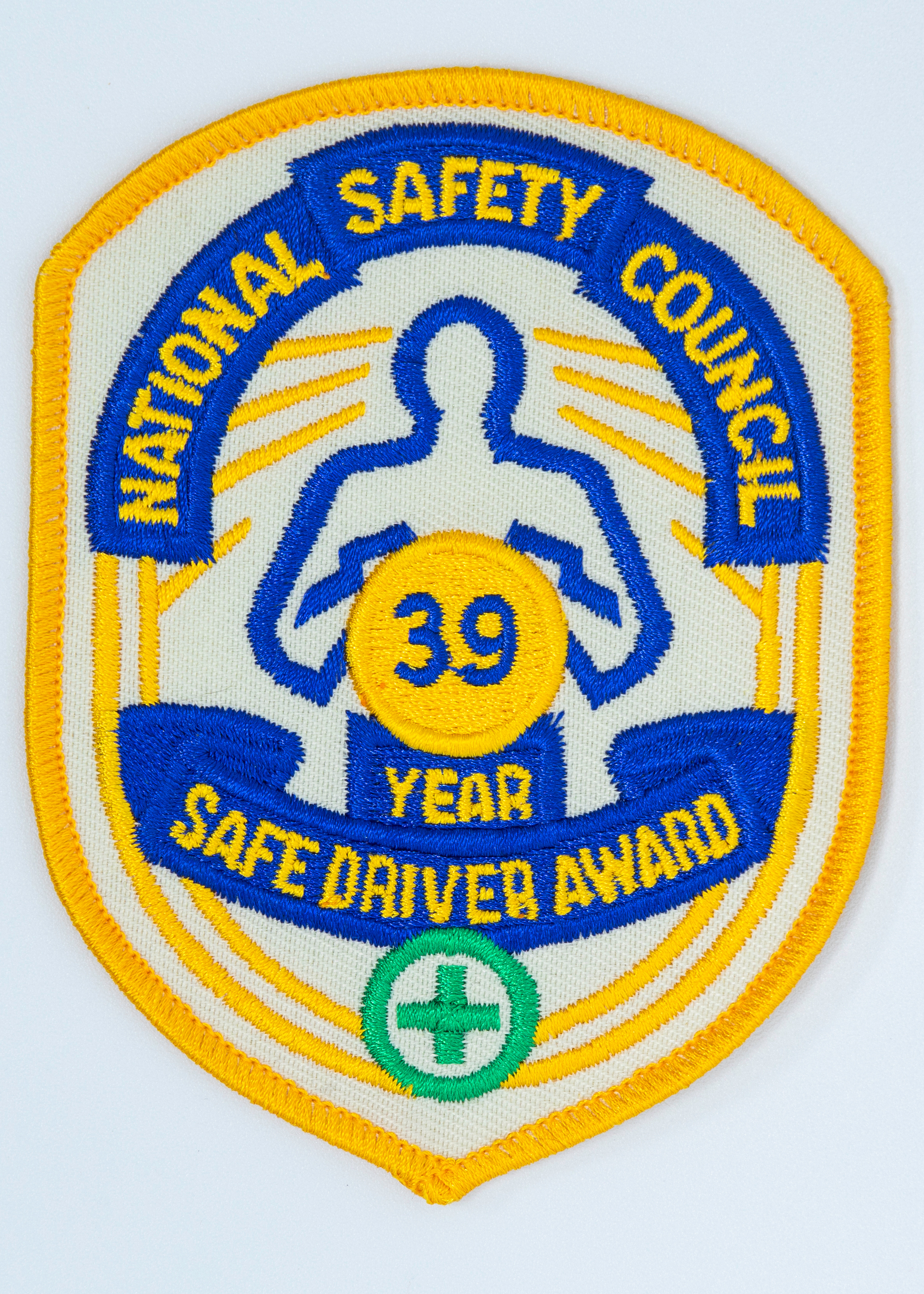 Safe Driver Award Arm Patch 39 Yr