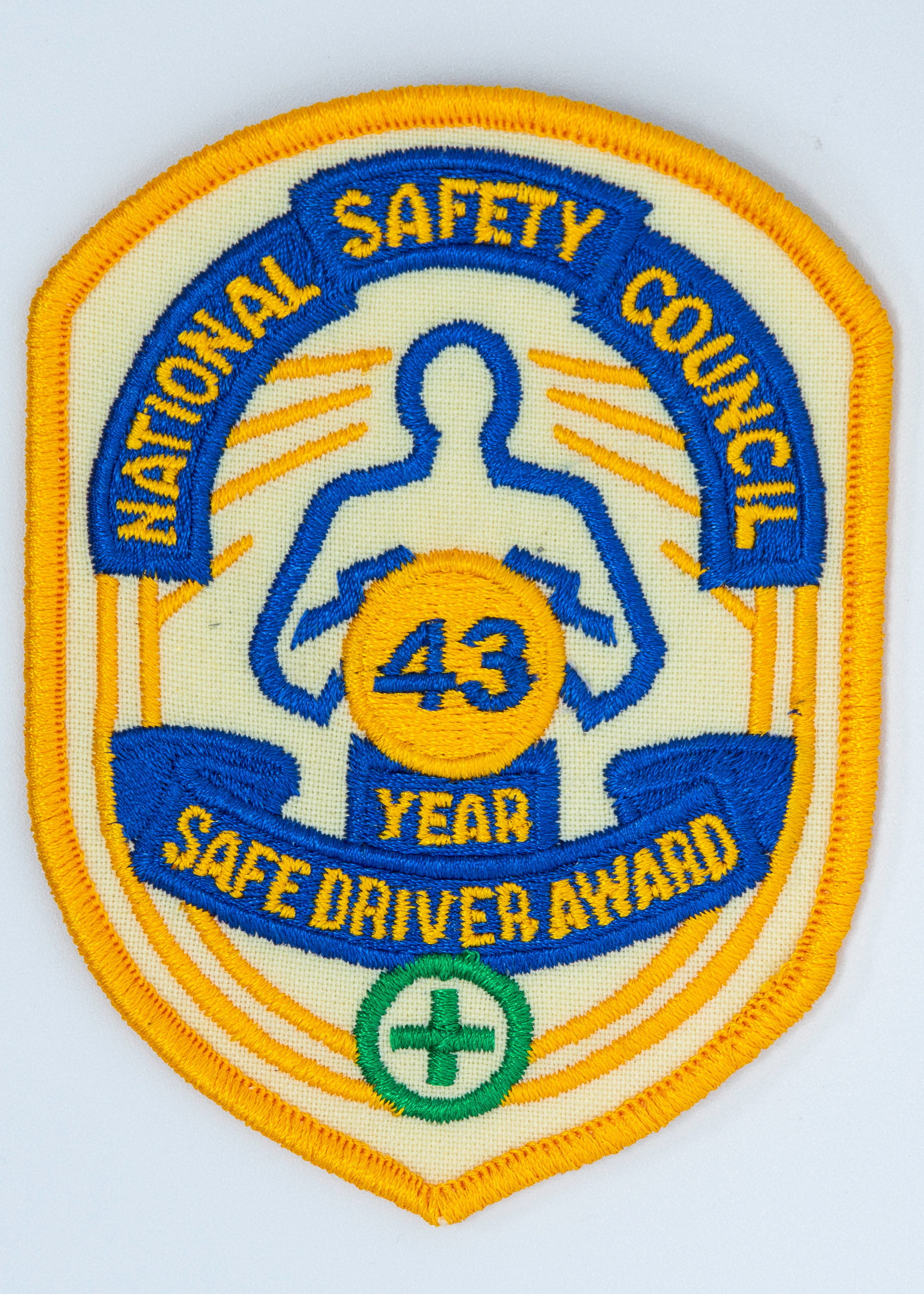 Safe Driver Award Arm Patch 43 Yr