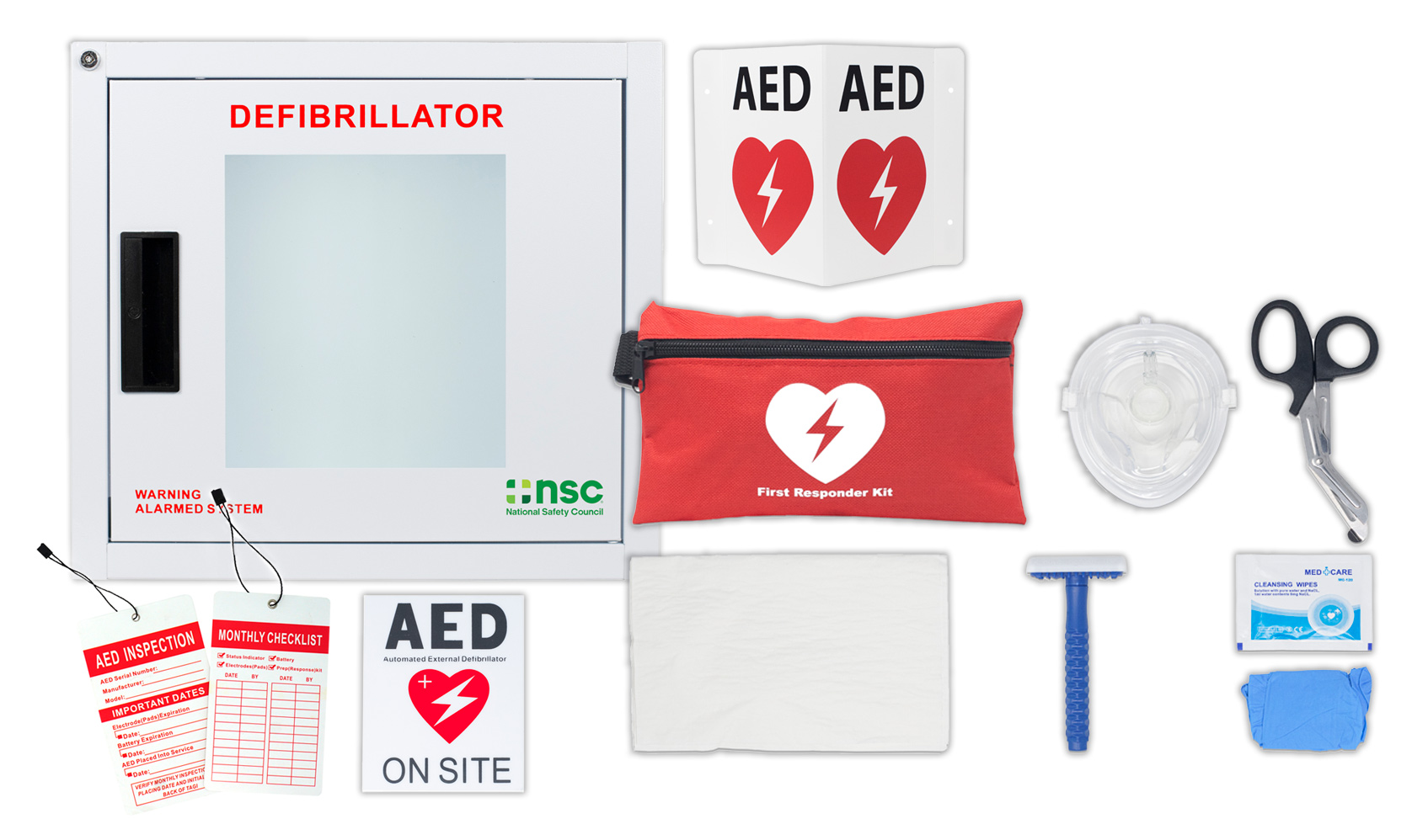 AED Cabinet Accessory Bundle - Alarmed - National Safety Council Shop
